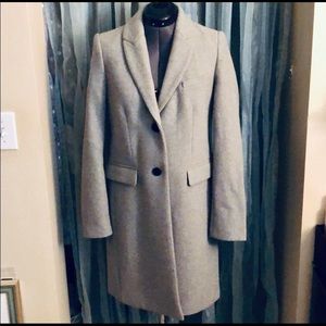 ZARA TRAFALUC - Structured Longline Grey Coat